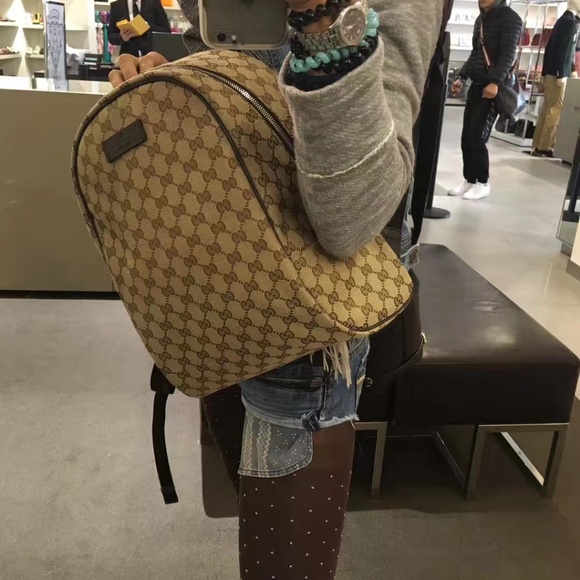Gucci Canvas Guccissima Backpack